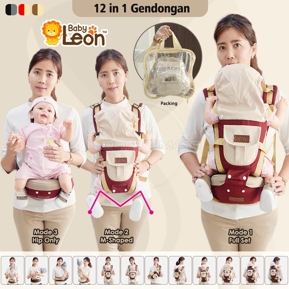 Jual 5in1 Way Gendongan Depan Model Terbaru 2023 Hipseat Baby Gendongan