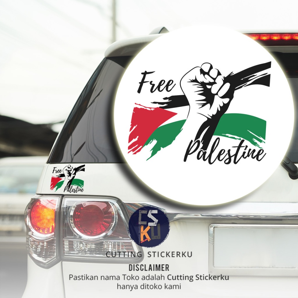 Jual Cutting Stiker Free Palestine Variasi Motor Mobil Gaza Save Pray ...