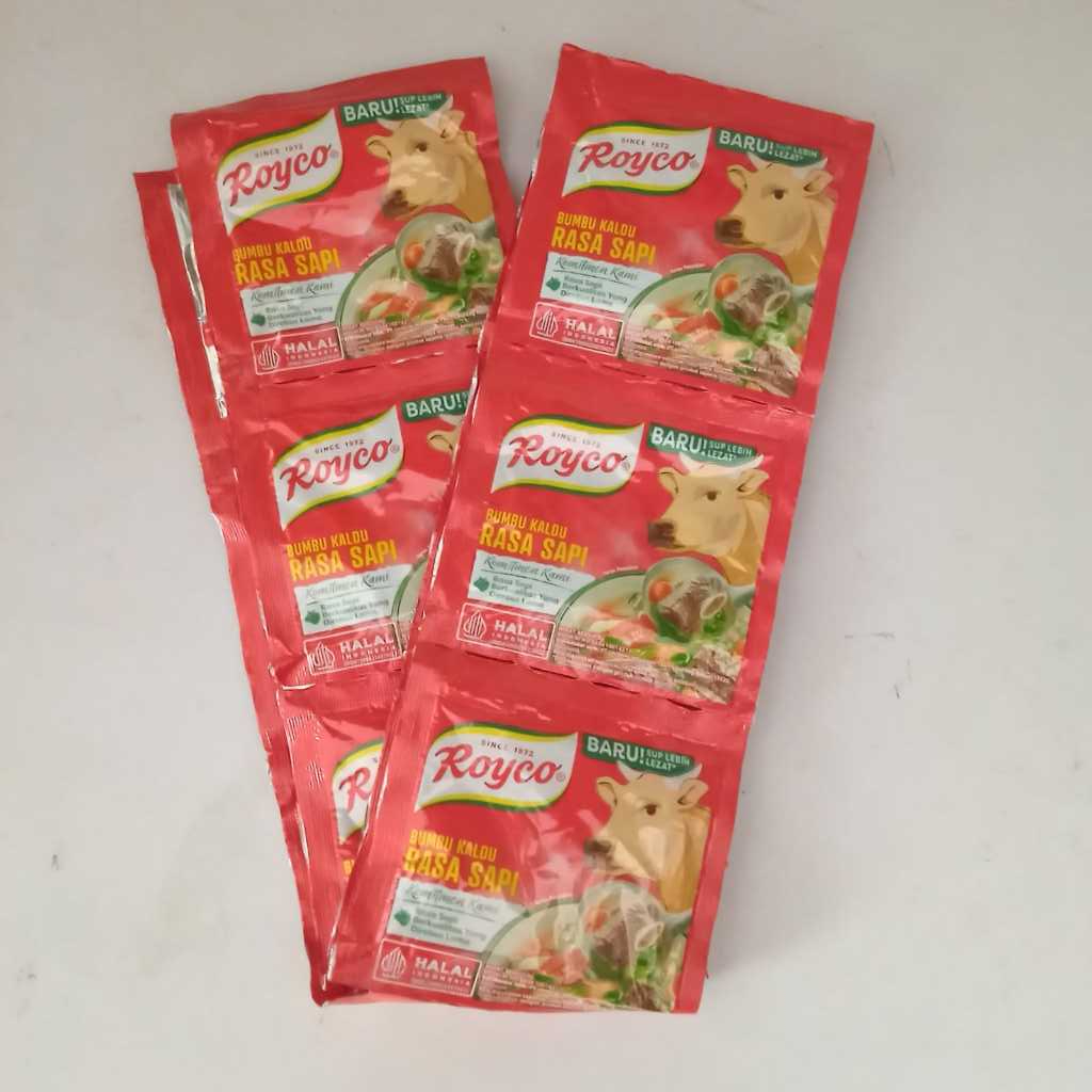 Jual ( 1 Renceng Isi 12 Sachet) Royco Sapi Dan Ayam Penyedap Rasa 8gr ...