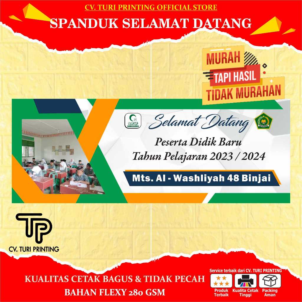 Jual Spanduk Selamat Datang Acara Peresmian Pembukaan Toko Uk