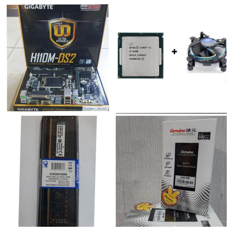 Jual Paket Processor Intel Core i5 Socket LGA 1151 RAM DDR4 8GB SSD ...