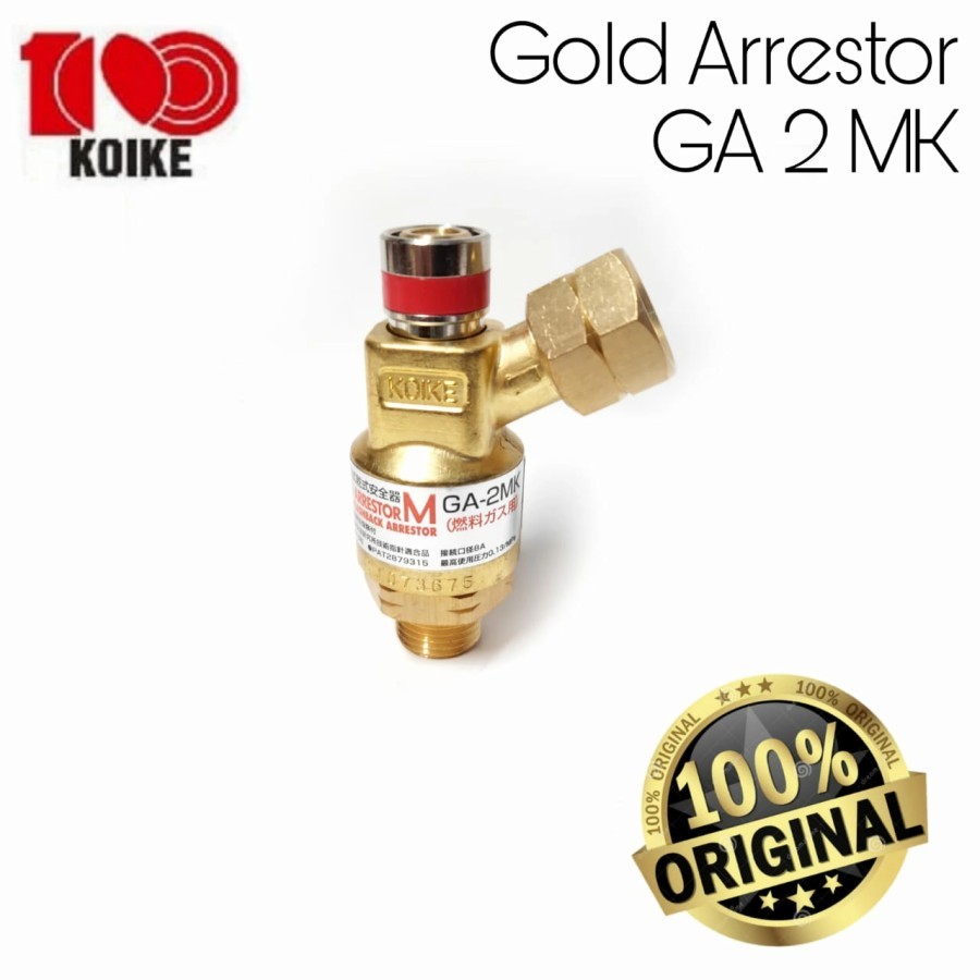 Jual Flashback Gold Arrestor GA 2 - MK Original 100% KOIKE | Shopee ...