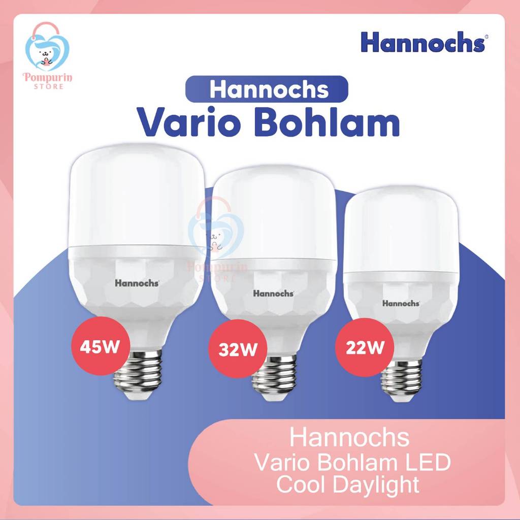 Jual HANNOCHS Vario Bohlam LED Cool Daylight - 12W 18W 22W 32W 45W ...