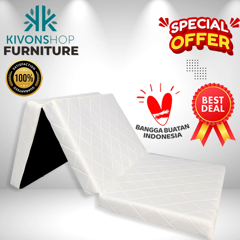Jual Kasur Lipat Trifold Lipat 3 Kasur Lantai Travel Bed Premium
