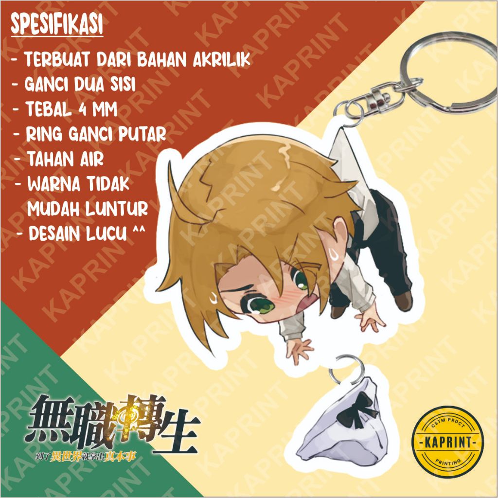 Jual KEYCHAN / GANCI / GANTUNGAN KUNCI ANIME MUSHOKU TENSEI RUDEUS ...