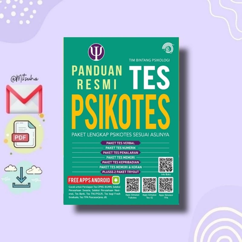 Jual ꒰𝐁. 𝐈𝐍𝐃𝐎𝐍𝐄𝐒𝐈𝐀꒱ PANDUAN RESMI TES PSIKOTES | Shopee Indonesia