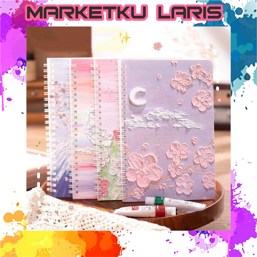 Jual MKL Notebook Aesthetic Buku Diary 60 Lembar Buku Jurnal Buku