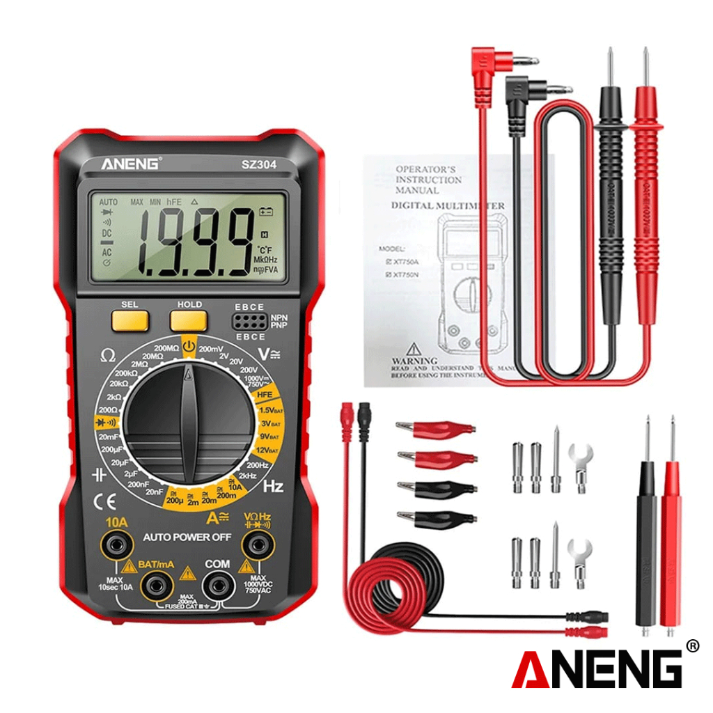 Jual Aneng SZ304 Pro Multimeter Professional Pengukur Arus Listrik Hz ...