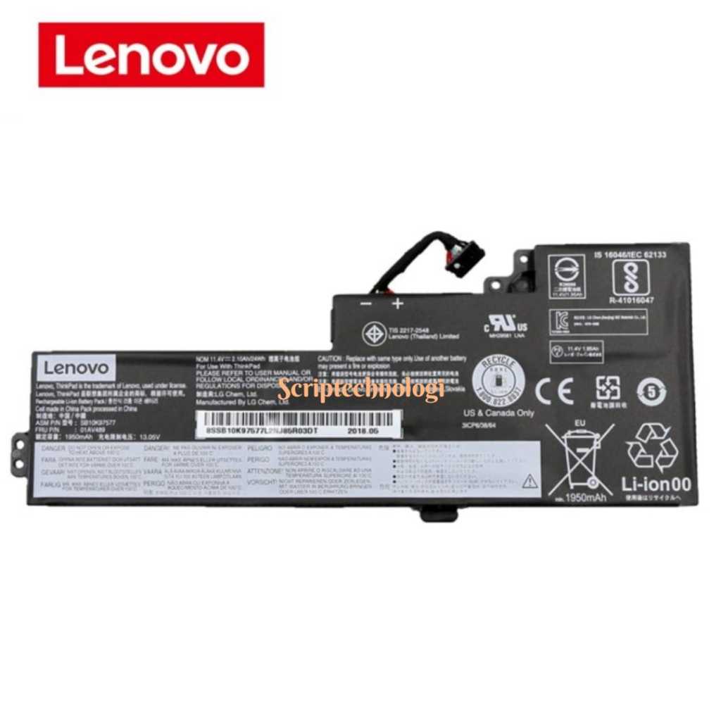 Jual Battery Lenovo Thinkpad T470 T480 internal Tanam 01AV421 Shopee