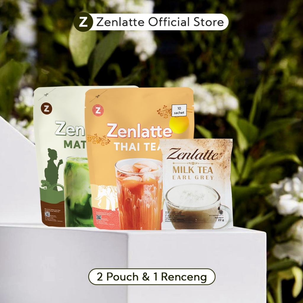 Jual Bundling - Zenlatte Matcha Pouch, Thai Tea Pouch & Earl Grey ...