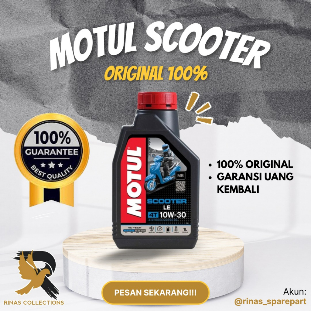 Jual Oli Motor Motul Matic Scooter Le T W L Original Shopee Indonesia