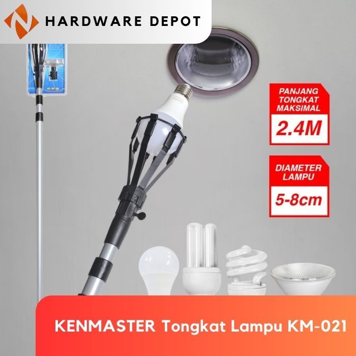 Jual Kenmaster Tongkat Lampu Ganti Lepas Lampu Bohlam Km Stick