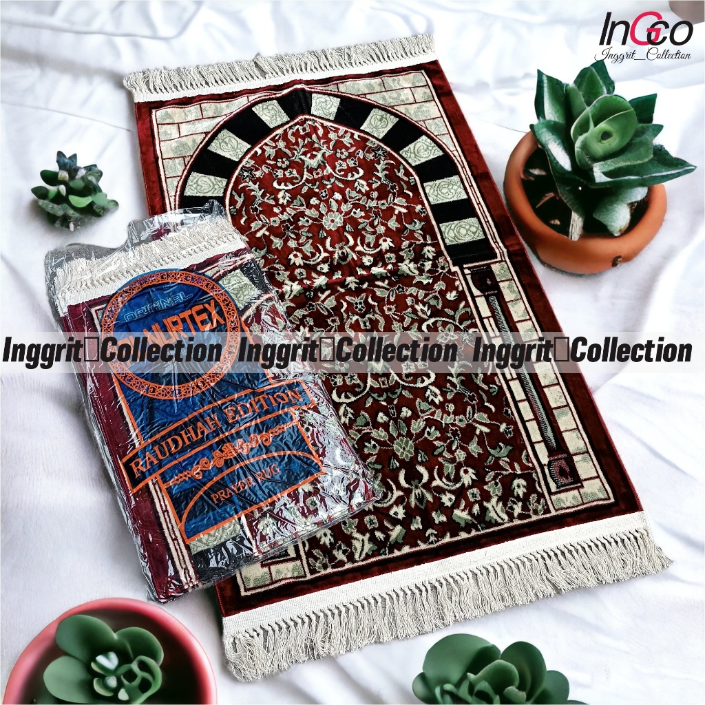 Jual SAJADAH TEBAL PREMIUM DEWASA MOTIF RAUDHAH ORIGINAL UK 70X110 CM ...