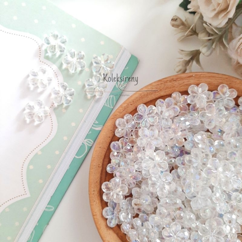 Jual MK108 - Manik Bunga Clear AB - 10gr | Shopee Indonesia