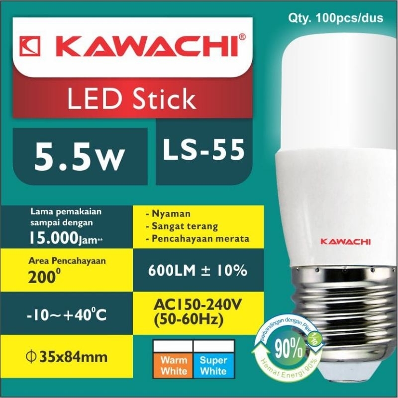 Jual Lampu Led Stick Pop Led Watt Kawachi Shopee Indonesia