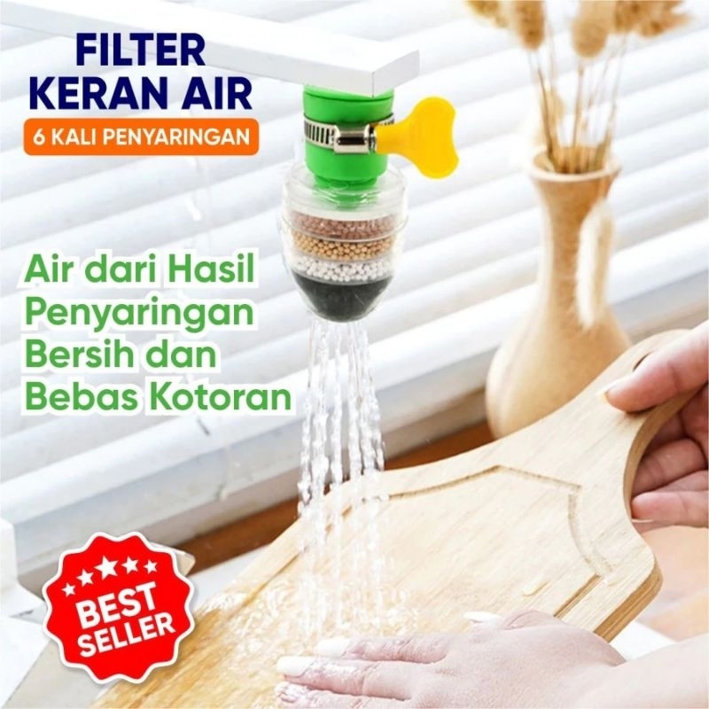 Jual NEW FILTER KRAN AIR 4 LAPIS SARINGAN AIR KERAN | Shopee Indonesia