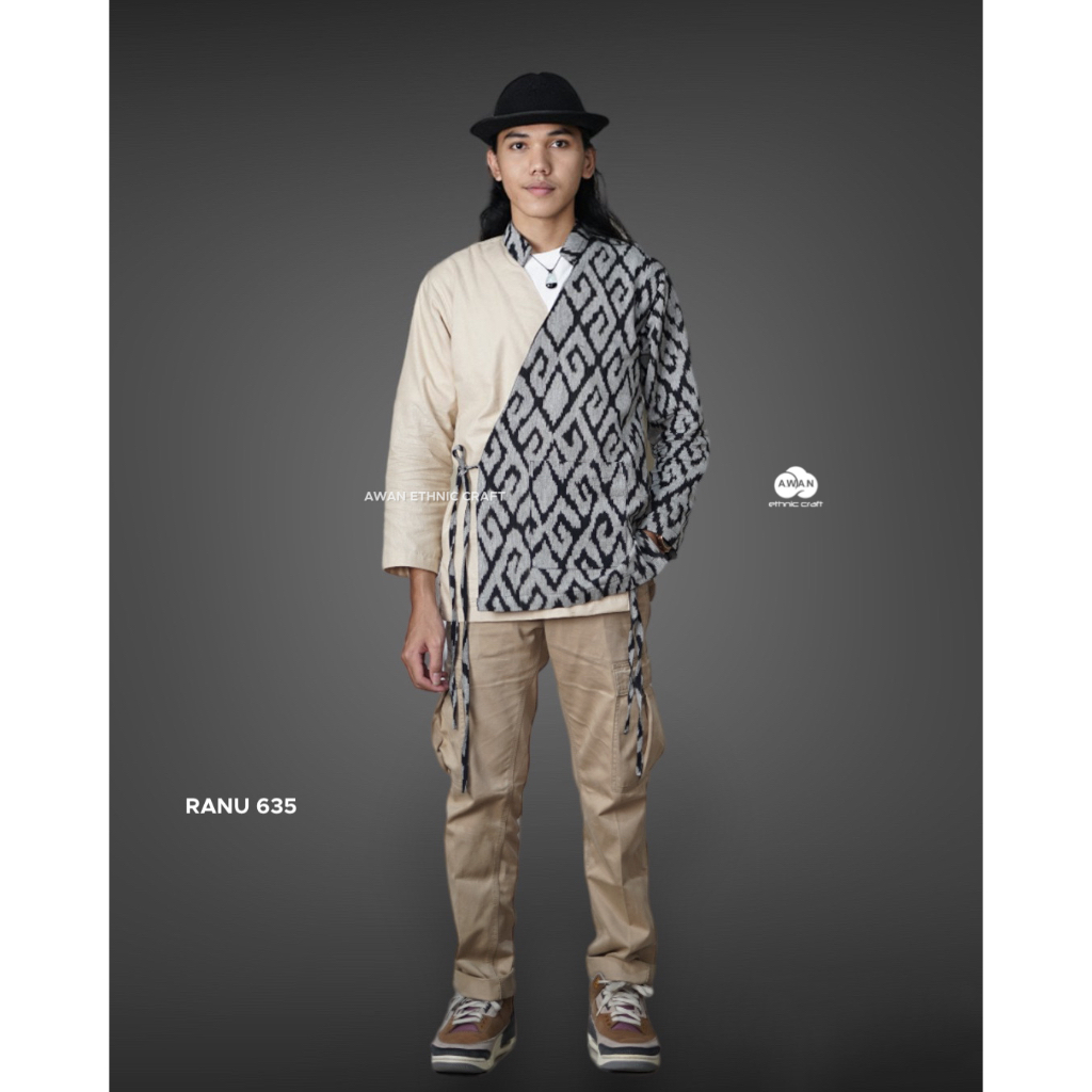 Jual Ranu Blazer Pria Outer Tenun Etnik Linen | Shopee Indonesia