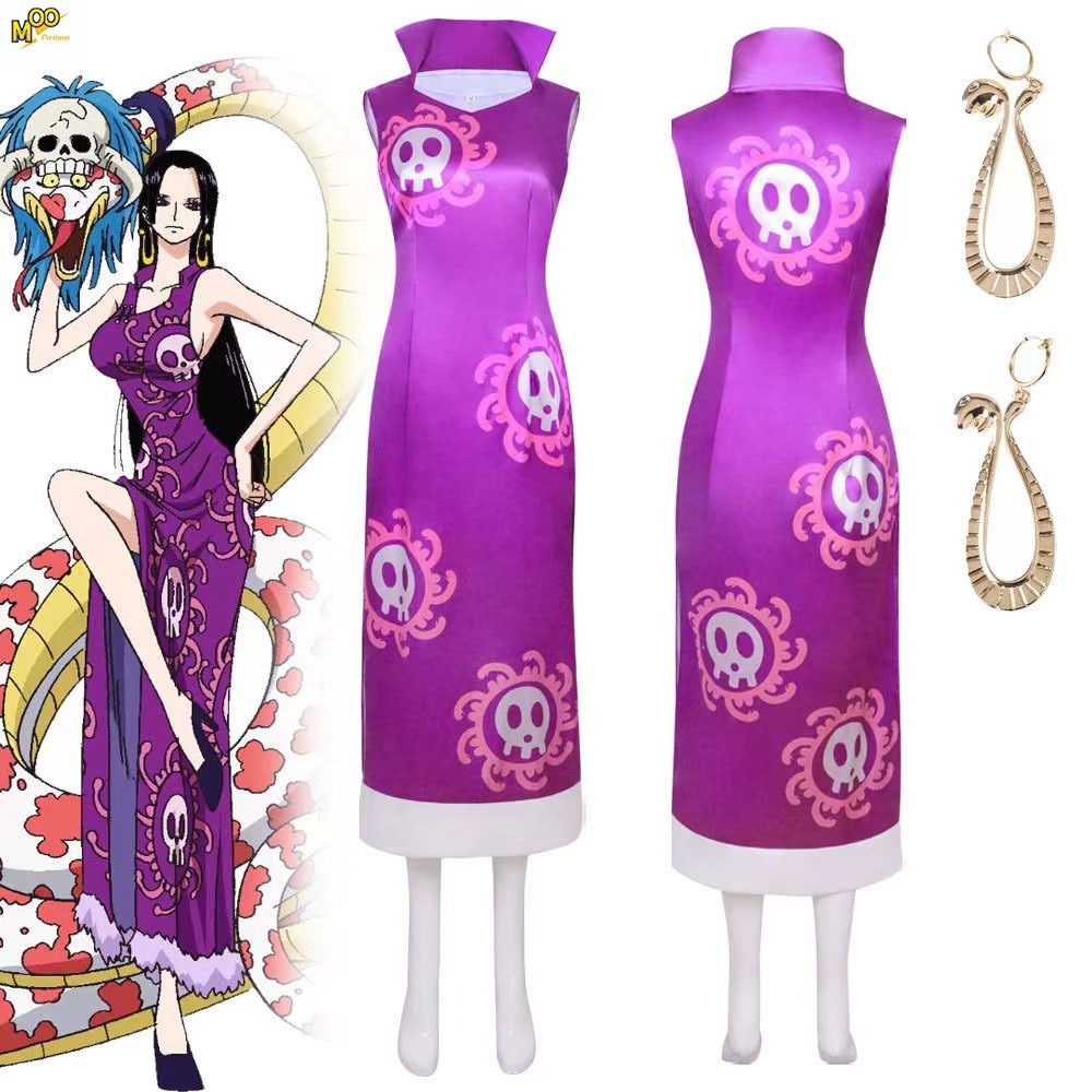 Jual ONE PIECE cosplay costume Oka Shichibukai Boa Hancock cosplay