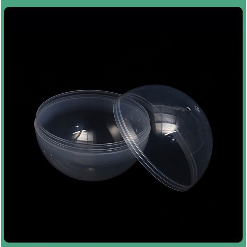 BOLA GACHA PLASTIK CAPSUL KOSONG TRANSPARAN AKRILIK UKURAN  4.5/5/6.5/1/10CM