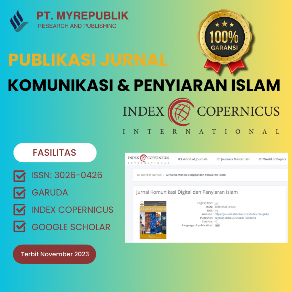 Jual Publikasi Jurnal Nasional Komunikasi Dan Penyiaran Islam Garuda ...