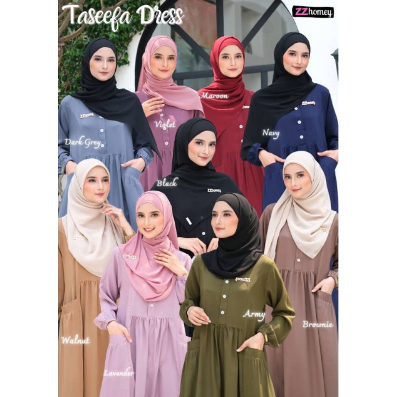 Jual TASEEFA DRESS BY ZZHOMEY | Shopee Indonesia