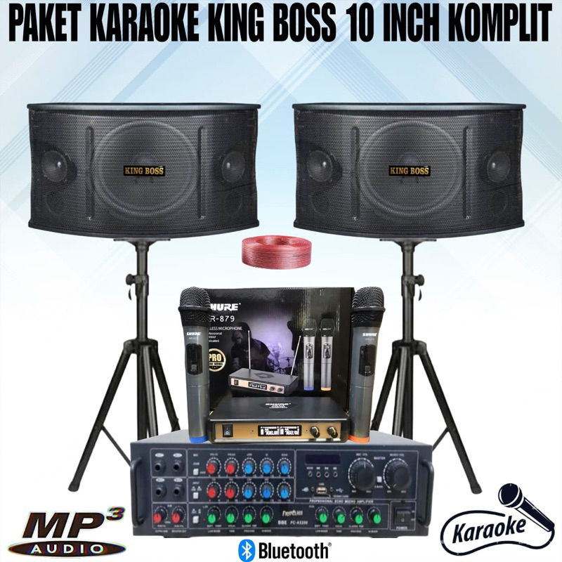 Jual paket karaoke king boss sound system murah bass paket karaoke