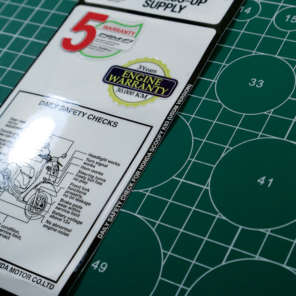 Jual Sticker detail/Warning Decals/Sticker Warning/Stiker pelengkap ...