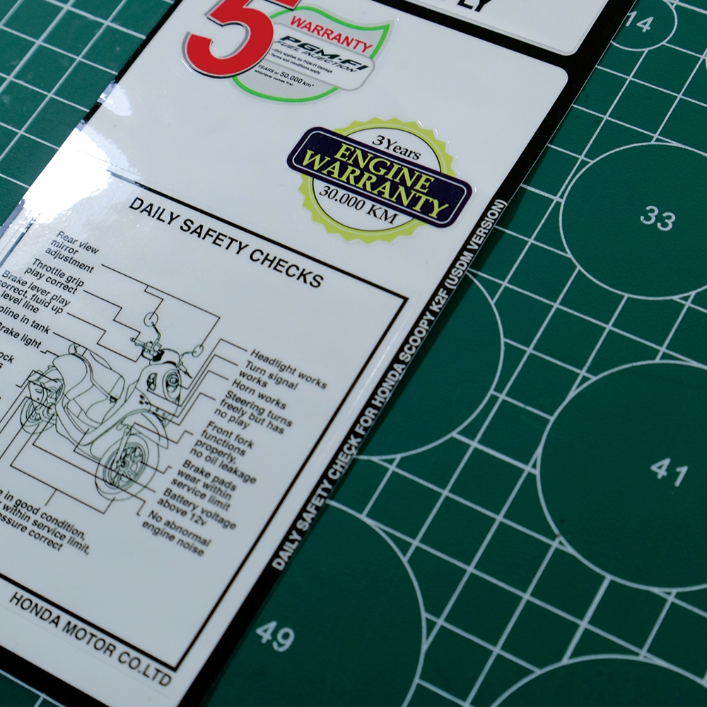 Jual Sticker detail/Warning Decals/Sticker Warning/Stiker pelengkap ...