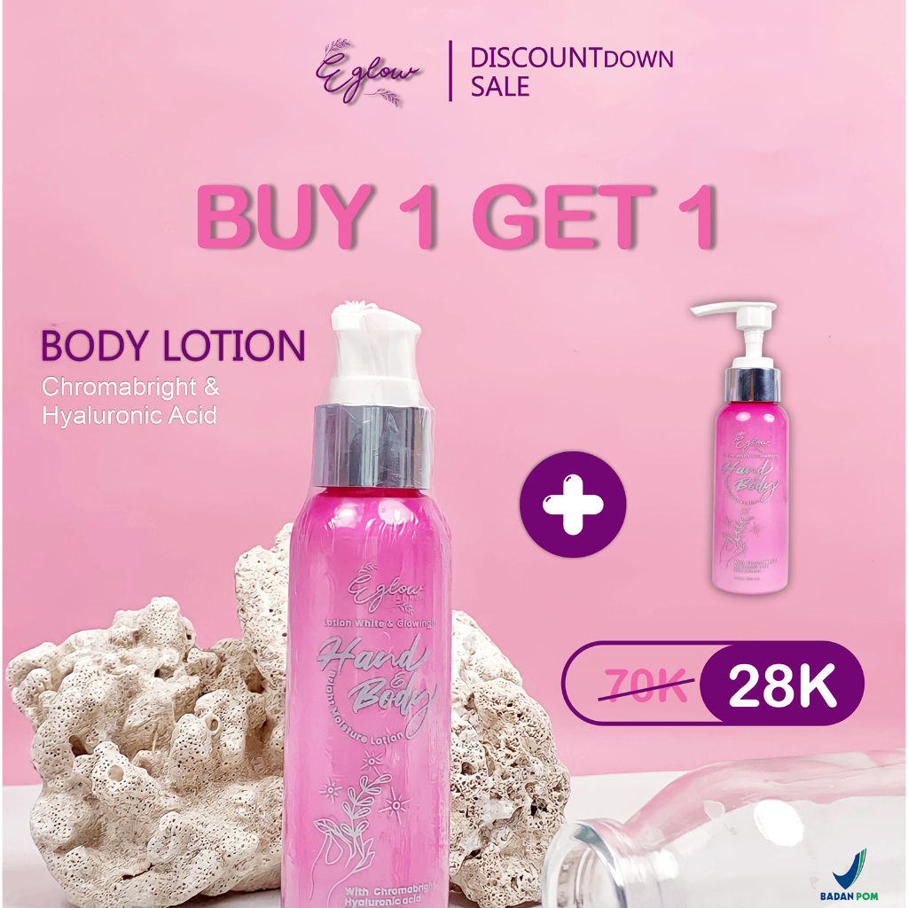 Jual [BUY 1 GET 1] BODY LOTION BY EGLOW PLATINUM Lebih Cerah dalam 7