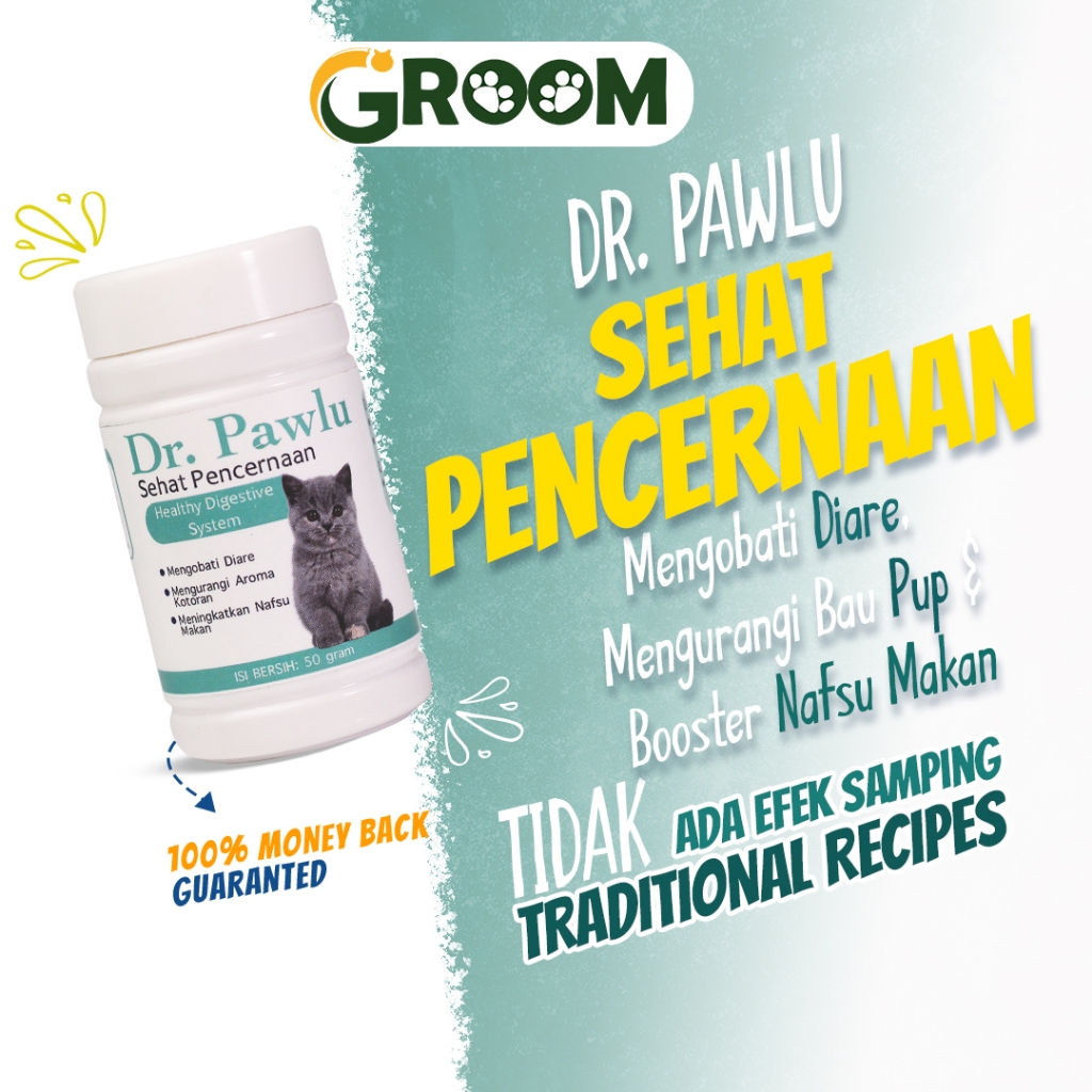 Jual Dr. Pawlu Suplemen Obat Diare Kucing Obat Mencret Kucing Ramuan ...