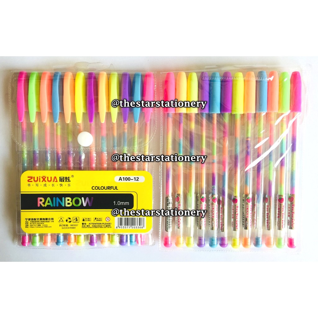 Jual (1 Set isi 12 Warna) Gelpen Zuixua HP6207-12 HG6107-12 HG-6120-12 ...