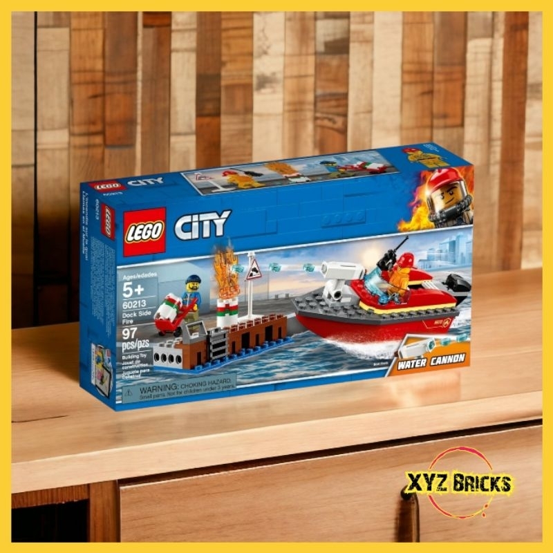 Jual LEGO 60213 - City Dock Side Fire | Shopee Indonesia