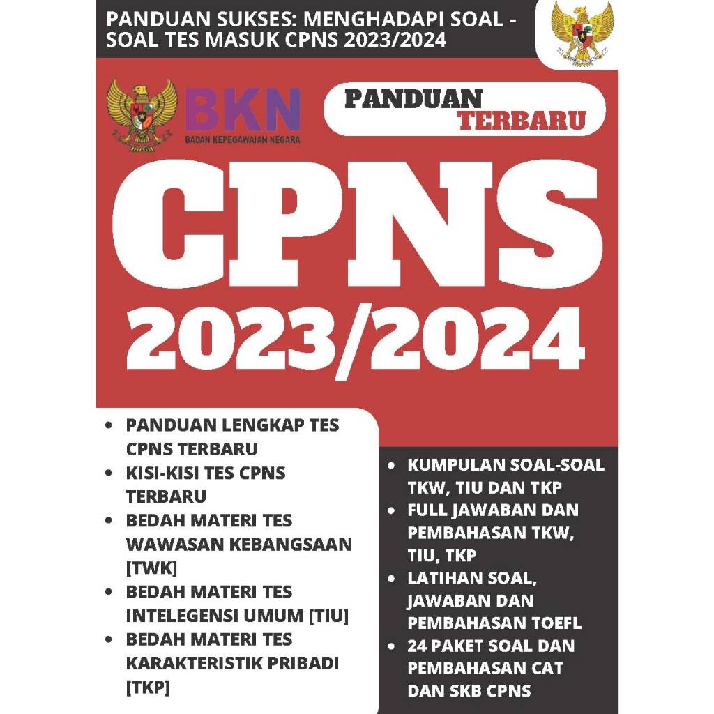 Jual BUKU PANDUAN SUKSES: MENGHADAPI SOAL -SOAL TES MASUK CPNS 2023/ ...