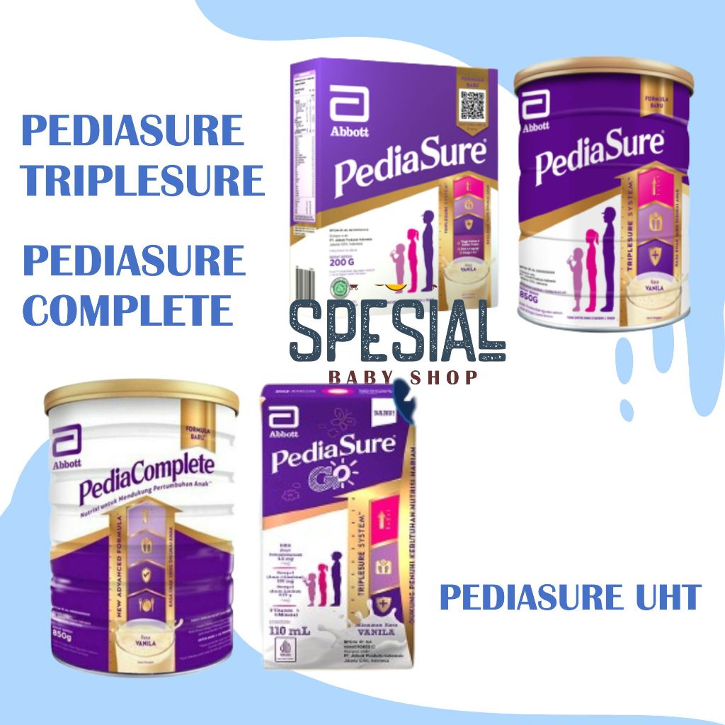 Jual PEDIASURE SEMUA VARIAN ADA DISINI TRIPLESURE/ COMPLETE/ UHT ...