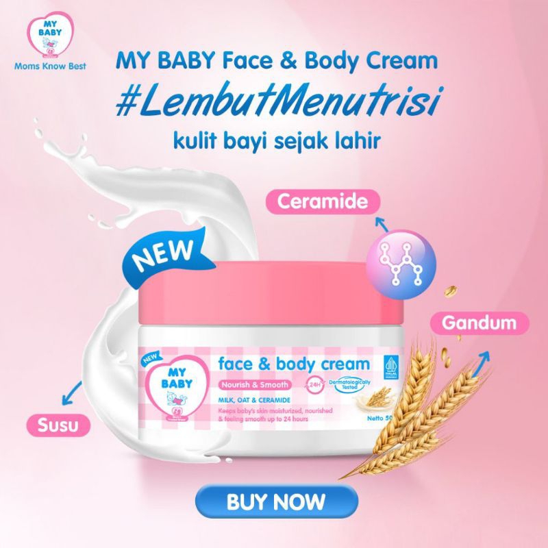 Jual MY BABY Face & Body 50 gr | Cream Wajah dan Badan | Shopee Indonesia