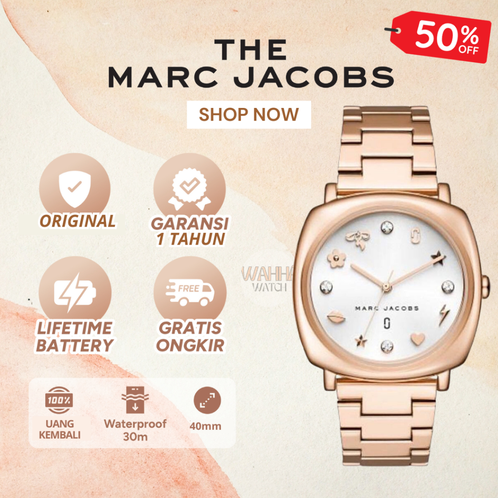 Marc jacobs mandy on sale rose gold watch