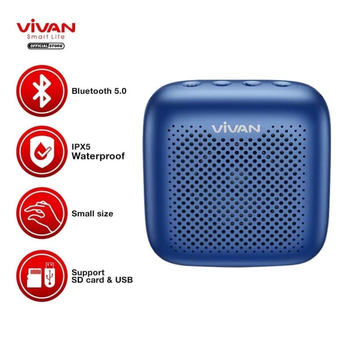 Jual Vivan VS1 Outdoor Bluetooth 5.0 speaker waterproof-speaker vivan ...