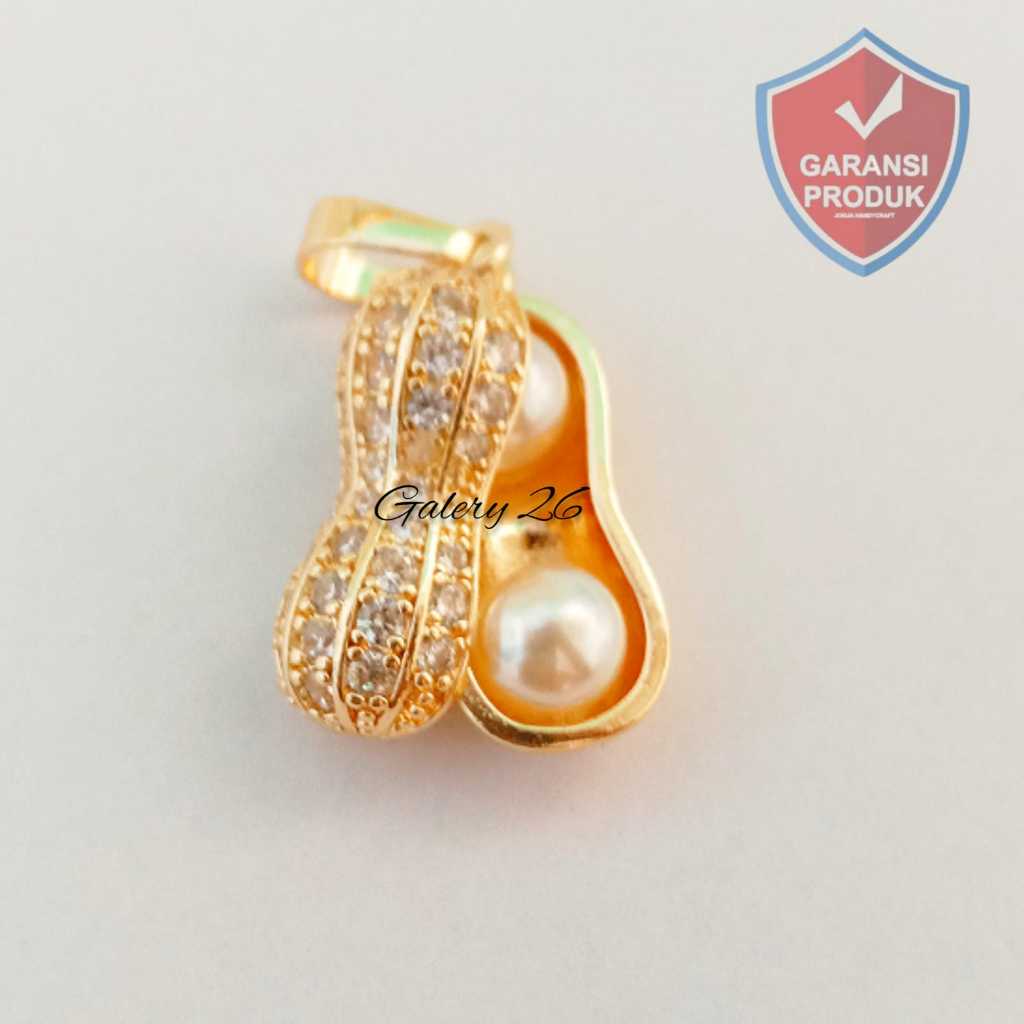 Jual LIontin Kalung wanita model kacang, Cantik dan menarik model