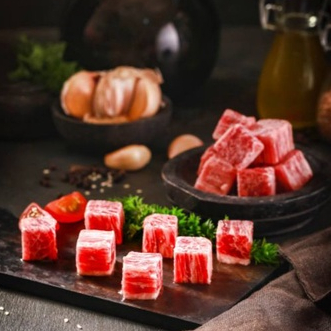 Jual Wagyu Saikoro Meltique Beef Cubes Daging Sapi Kotak Dadu 500grm ...