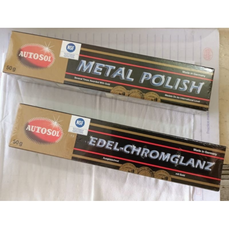 Jual Metal Polish Autosol 50g Pengkilap Logam Chrome Stainless Shopee Indonesia