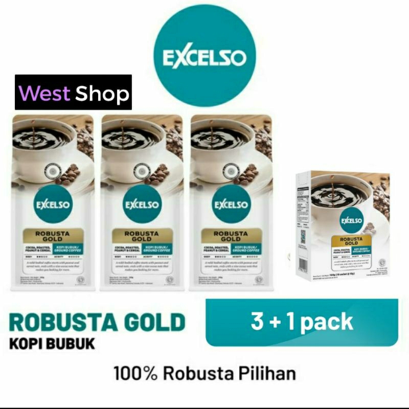 Jual Kopi Excelso Robusta Gold Sachets Gr Excelso Robusta Gold