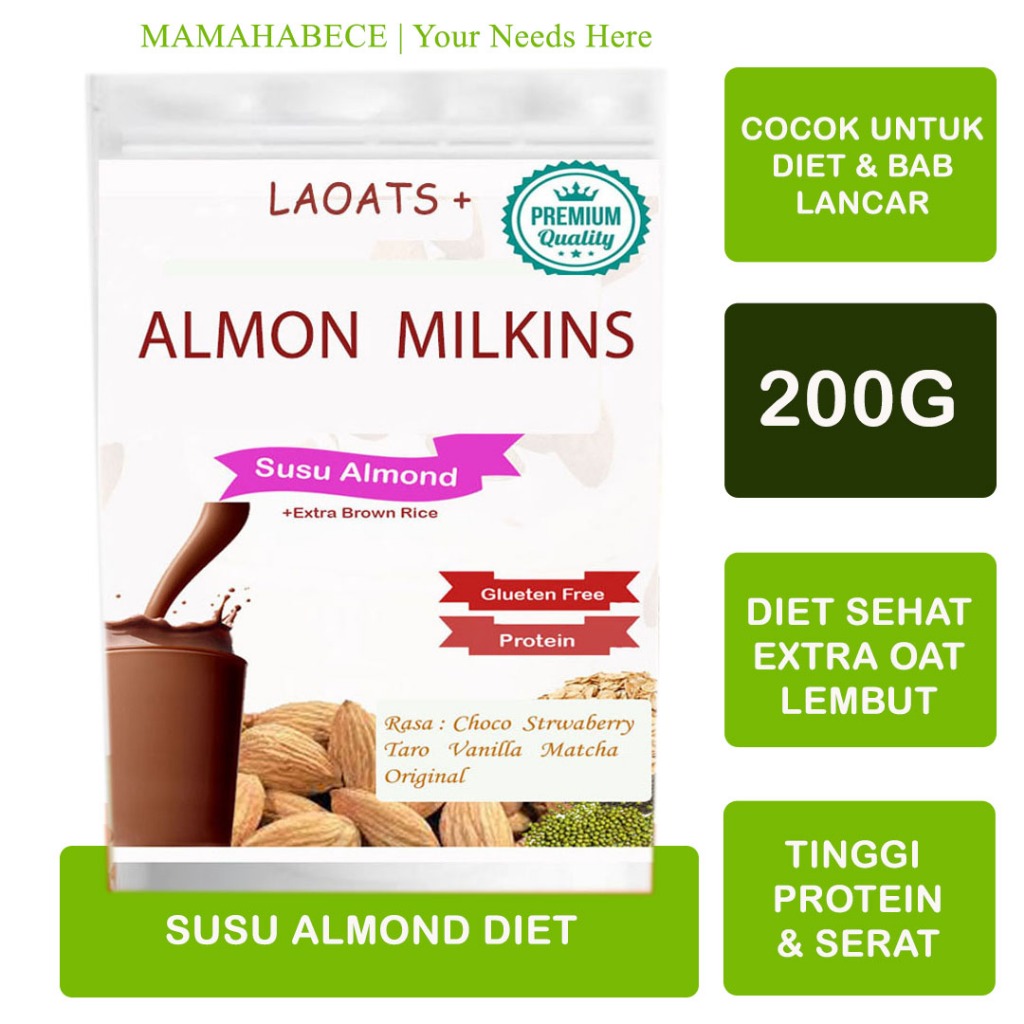 Jual Susu Almond Ibu Menyusui Bongkoo (200G) | Shopee Indonesia