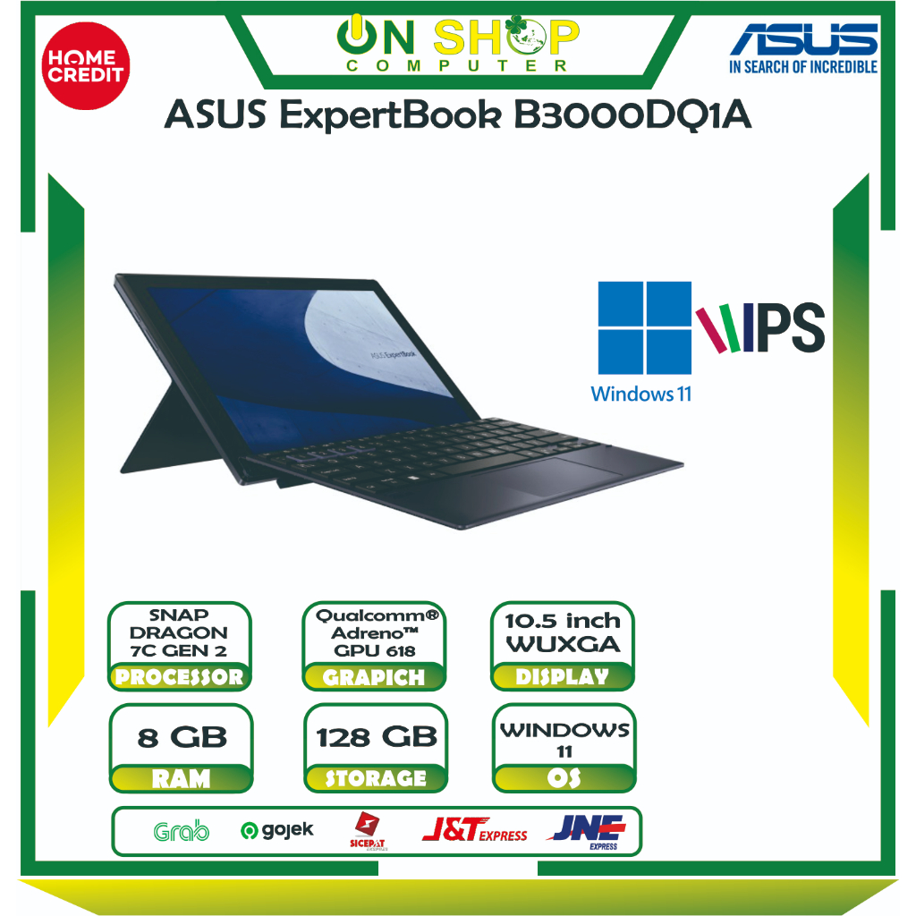 Jual ASUS ExpertBook B3000DQ1A SNAPDRAGON 7C GEN 2 8GB 128GB Touch ...