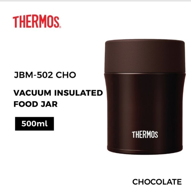 *THERMOS Vacuum Insulation Food Container 0.5L Black JBM-500 BK