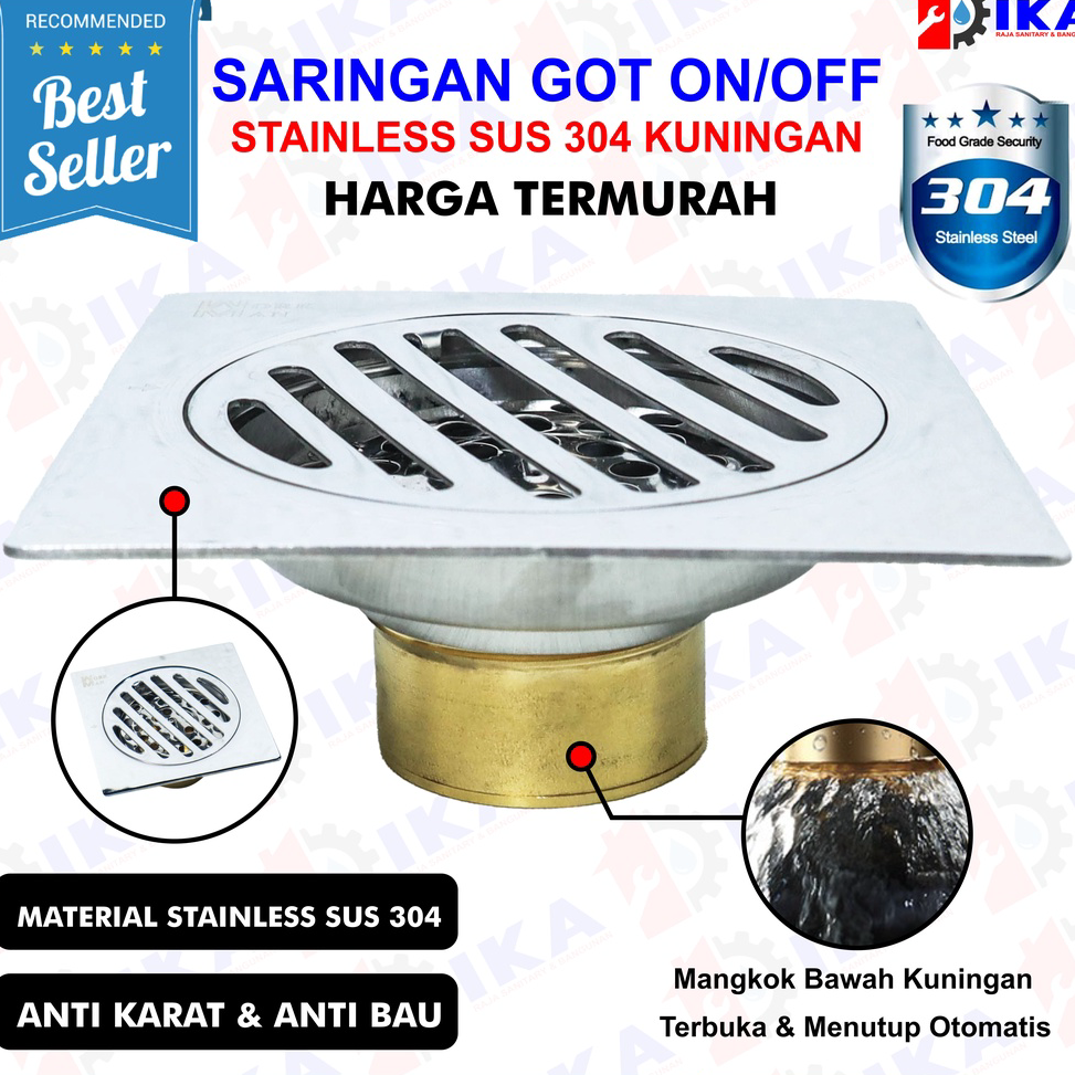 Jual Produk TerbaikG1s6R IKA-Official Floor Drain Sargot Kuningan ...