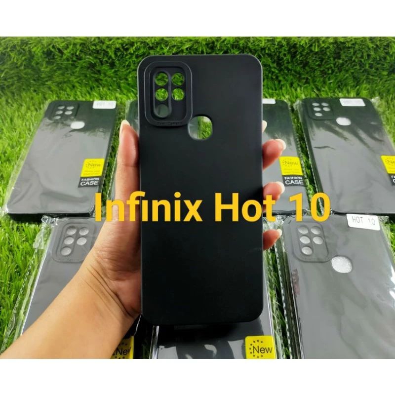 Jual Case Infinix Hot 10 Hot 10s Softcase Pro Camera Full Black Dove Original Shopee Indonesia