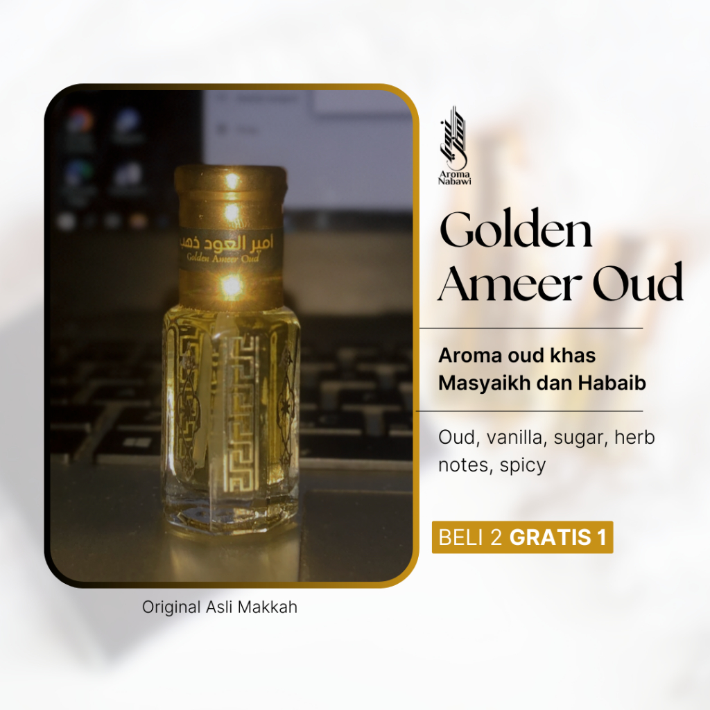 Jual Parfum Golden Ameer Al Oud, Parfum madinah khas parfum habaib dan