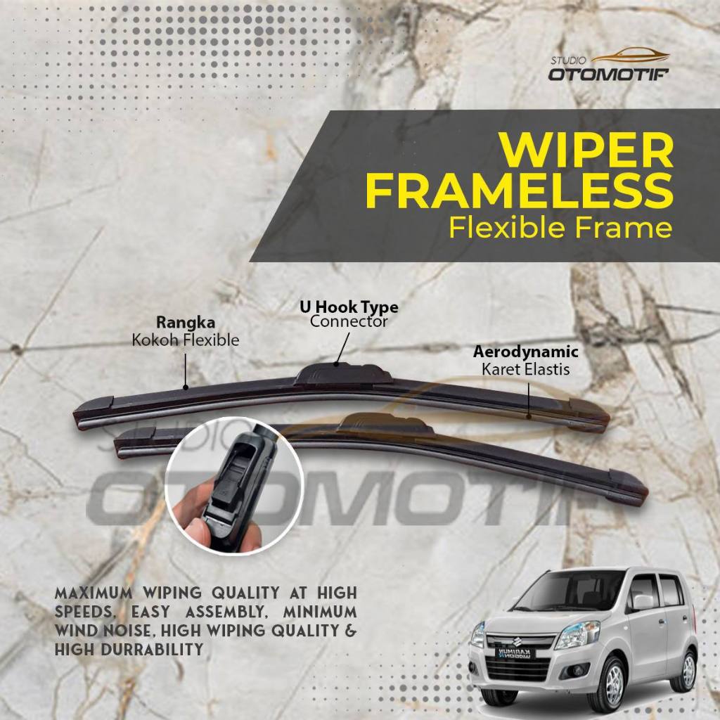 Jual WIPER KARIMUN WAGON R FRAMELESS WIPER PISANG 2 PCS 1 SET | Shopee ...