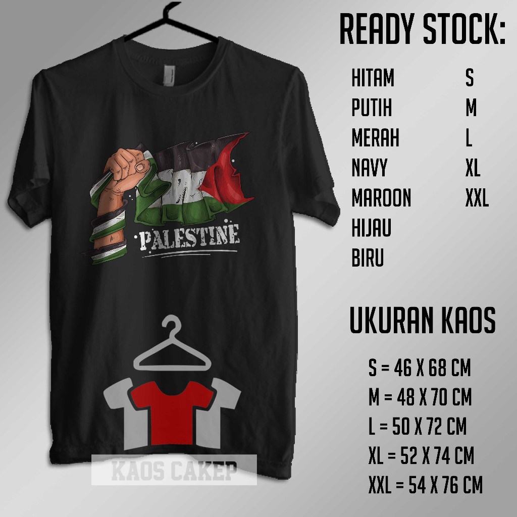 Jual Kaos Para Pejuang Palestine Bendera Palestine Baju Distro Shopee