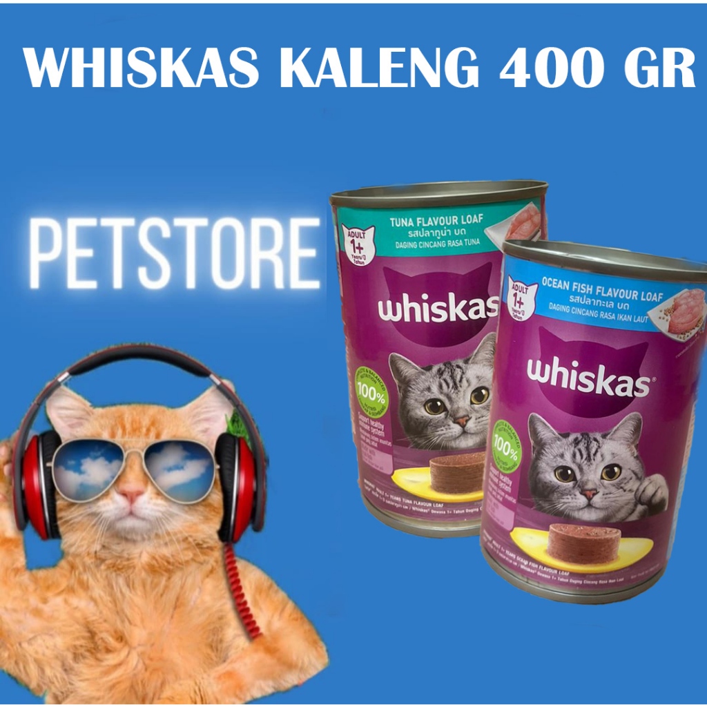 Jual Whiskas Kaleng 400 gr Makanan Kucing Basah Kaleng Shopee Indonesia